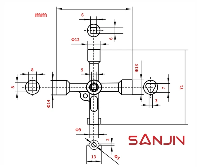 Elevator Multifunctional Key