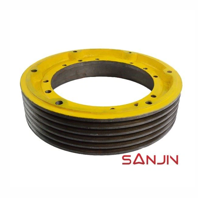 Elevator traction wheel