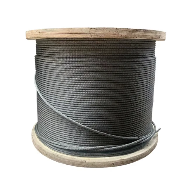 8x19S Elevator Steel Wire Rope Bright Oiled Surface For High Rise Passenger Elevators