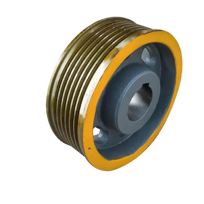 Elevator Traction Cast Iron Main Wheel Shaft Hole 85/90mm For Toshiba Lift Parts 330*5*8